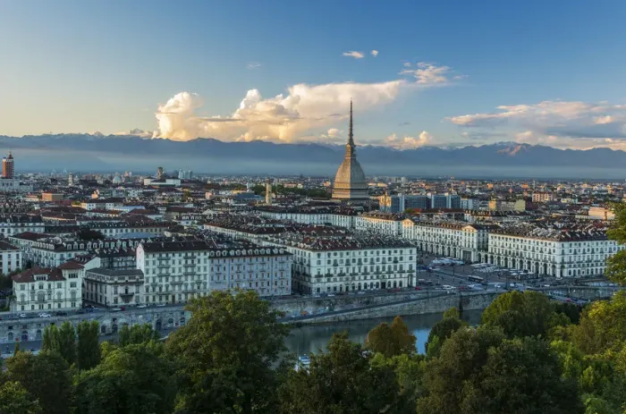 Framed Print : City skyline, Turin, Piedmont, Italy Framed Print : City skyline, Turin, Piedmont, Italy