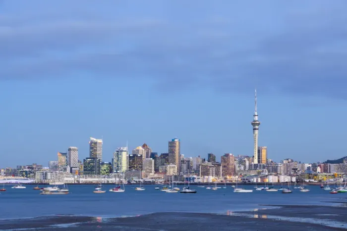 Framed Print : City skyline & Waitemata Harbour, Auckland, Northland, North Island, New Zealand Framed Print : City skyline & Waitemata Harbour, Auckland, Northland, North Island, New Zealand