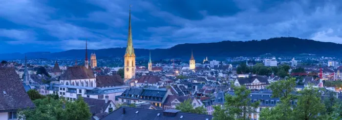 Framed Print : City skyline, Zurich, Switzerland Framed Print : City skyline, Zurich, Switzerland