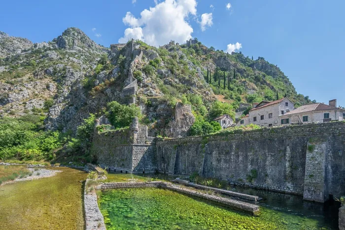 Framed Print : City wall of Kotor and Fortress, ladder of Kotor, Montenegro Framed Print : City wall of Kotor and Fortress, ladder of Kotor, Montenegro