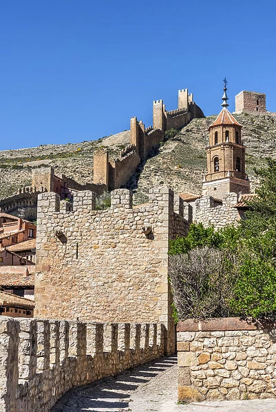City walls, Albarracin, Aragon, Spain