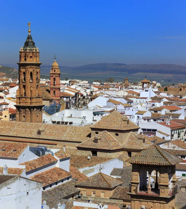 Framed Print : Cityscape from castle tower, Antequera, Andalusia, Spain Framed Print : Cityscape from castle tower, Antequera, Andalusia, Spain