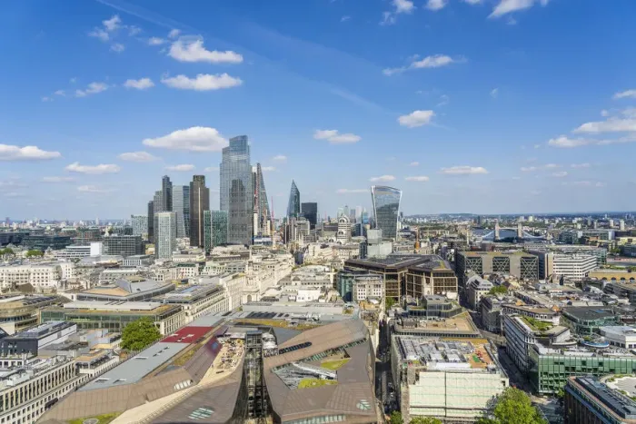Framed Print : Cityscape over the City of London, London, England, Uk Framed Print : Cityscape over the City of London, London, England, Uk
