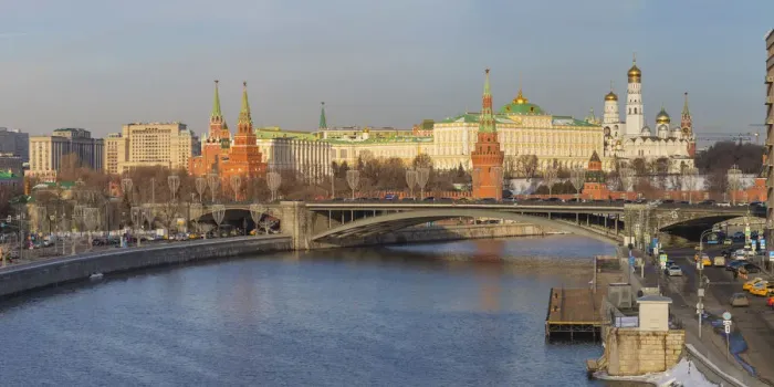 Framed Print : Cityscape, Kremlin, Moskva river, Moscow, Russia