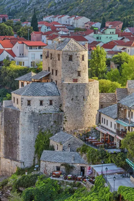 Framed Print : Cityscape of Mostar, Bosnia