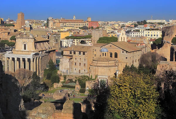 Cityscape from Palatine hill, Rome, Italy