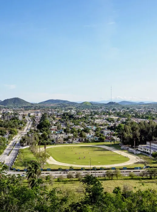 Framed Print : Cityscape seen from Loma del Capiro, Santa Clara, Villa Clara Province, Cuba Framed Print : Cityscape seen from Loma del Capiro, Santa Clara, Villa Clara Province, Cuba