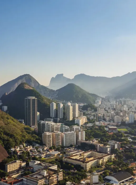Framed Print : Cityscape seen from Morro da Urca, Rio de Janeiro, Brazil
