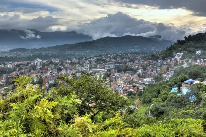 Framed Print : Cityscape from Swayambhunath, Kathmandu, Nepal