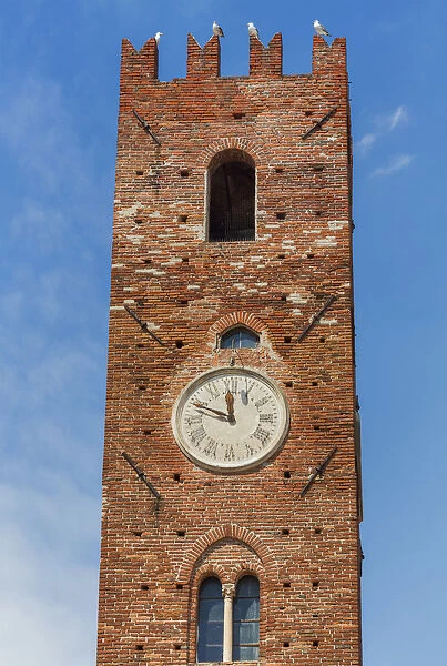 Civic tower, Noli, Province of Savona, Liguria, Italy