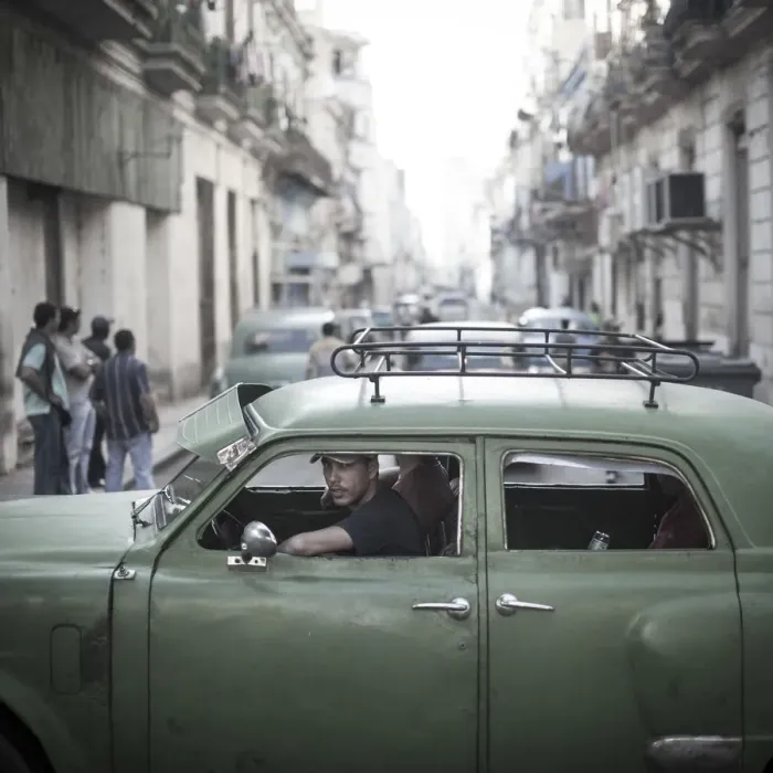 Framed Print : Classic American Car, Havana, Cuba