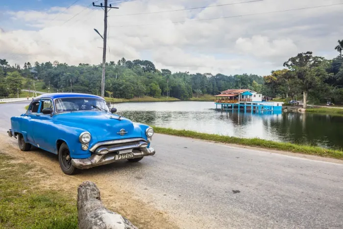Framed Print : A classic car with Casa de Botes restaurant, Las Terrazas, Artemisa Province, Cuba Framed Print : A classic car with Casa de Botes restaurant, Las Terrazas, Artemisa Province, Cuba