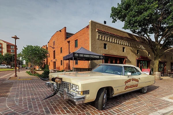 Classic car, Stockyards, Fort Worth, Texas, USA