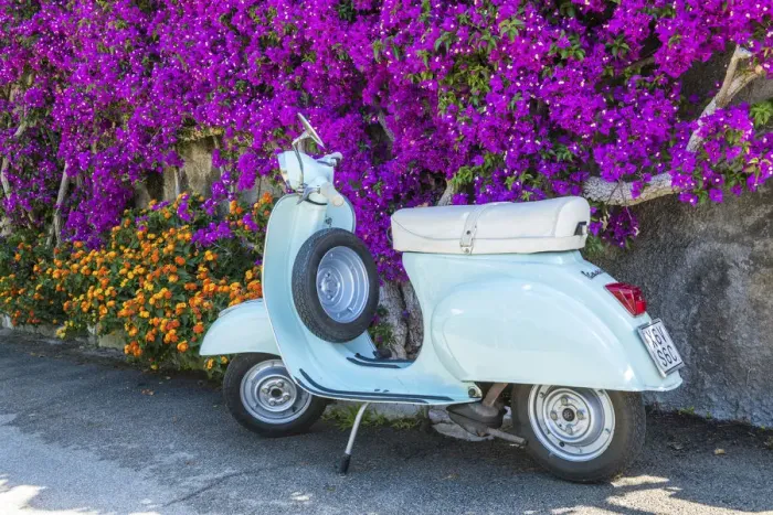 Framed Print : Classic Vespa, Italy Framed Print : Classic Vespa, Italy