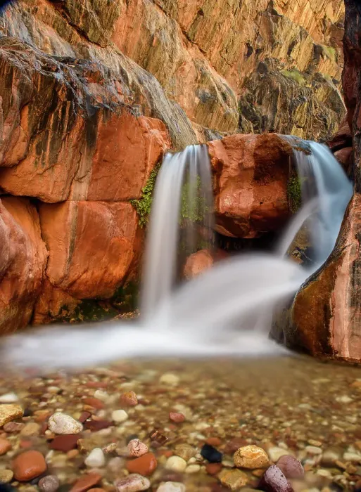 Framed Print : Clear Creek canyon waterfall (Mile 85), Grand Canyon National Park, Arizona, USA Framed Print : Clear Creek canyon waterfall (Mile 85), Grand Canyon National Park, Arizona, USA