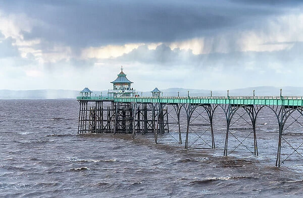 Clevedon Pier, opened in 1869 and one of the earliest surviving examples of a Victorian pier, Clevedon, Somerset, England