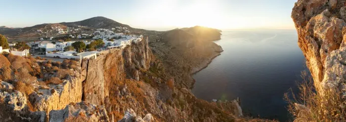 Framed Print : Cliff of Folegandros, Cyclades, Greece Framed Print : Cliff of Folegandros, Cyclades, Greece