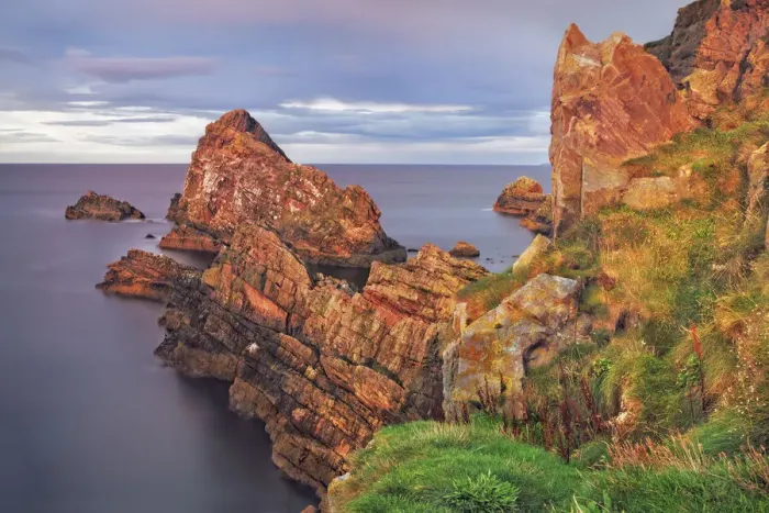 Framed Print : Cliff landscape at Portknockie - United Kingdom, Scotland, Moray, Portknockie Framed Print : Cliff landscape at Portknockie - United Kingdom, Scotland, Moray, Portknockie