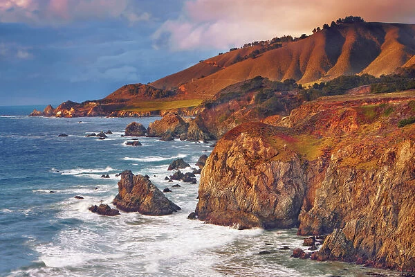Cliff landscape - USA, California, Monterey, Big Sur, Garrapata State Park