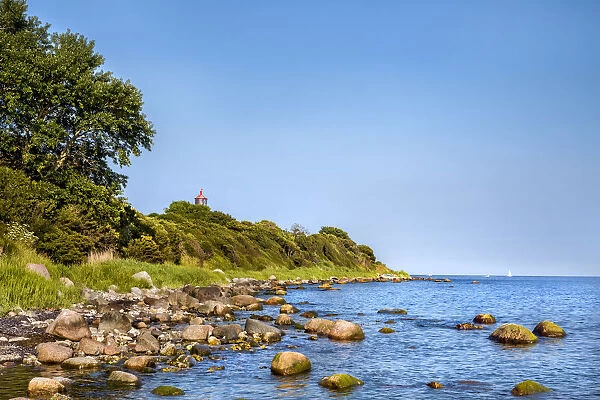 Cliff near Staberhuk lighthouse, Fehmarn island, Baltic coast, Schleswig-Holstein