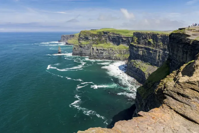 Framed Print : Cliffs of Moher with Breanan rock on the background. Liscannor, Munster, Co. Clare Framed Print : Cliffs of Moher with Breanan rock on the background. Liscannor, Munster, Co. Clare
