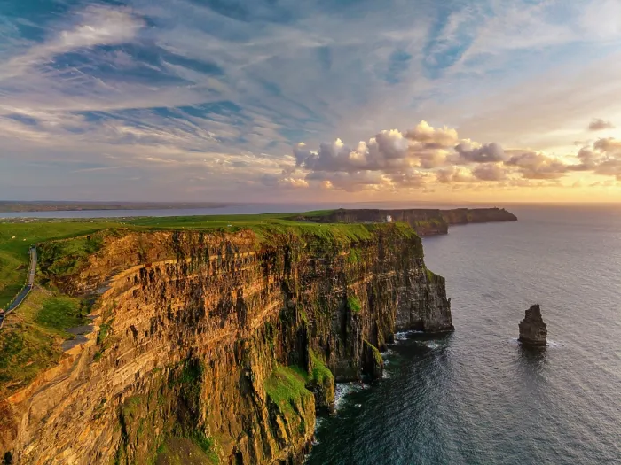 Framed Print : Cliffs of Moher at Sunset, County Clare, Ireland Framed Print : Cliffs of Moher at Sunset, County Clare, Ireland