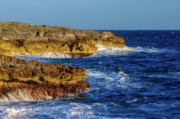 Framed Print : Cliffs and surf at Pedro St. James, George Town, Grand Cayman, Cayman Islands Framed Print : Cliffs and surf at Pedro St. James, George Town, Grand Cayman, Cayman Islands