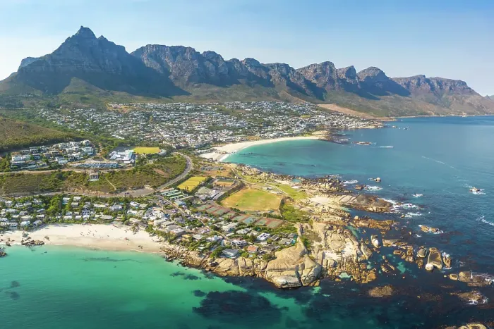 Framed Print : Clifton, Camps Bay & The Twelve Apostles, Cape Town, Western Cape, South Africa Framed Print : Clifton, Camps Bay & The Twelve Apostles, Cape Town, Western Cape, South Africa
