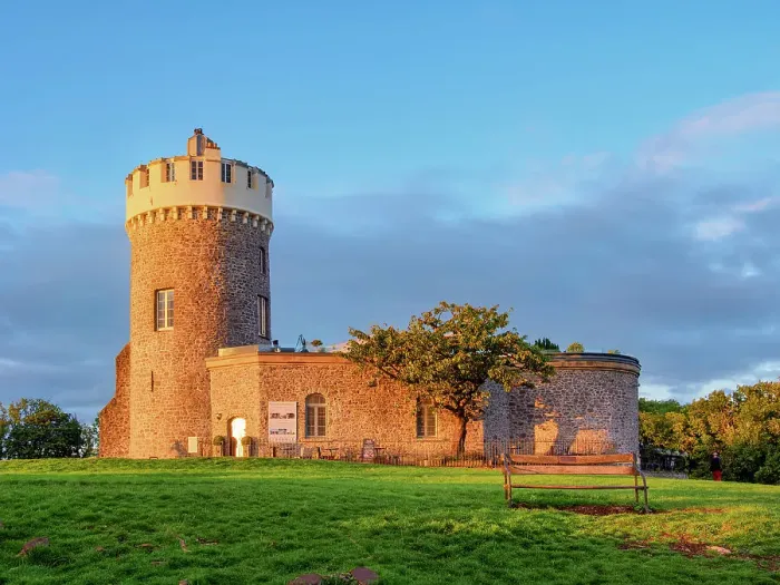Framed Print : Clifton Observatory at sunset, Bristol, England, United Kingdom