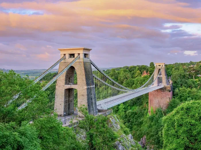 Framed Print : Clifton Suspension Bridge at dawn, Bristol, England, United Kingdom Framed Print : Clifton Suspension Bridge at dawn, Bristol, England, United Kingdom
