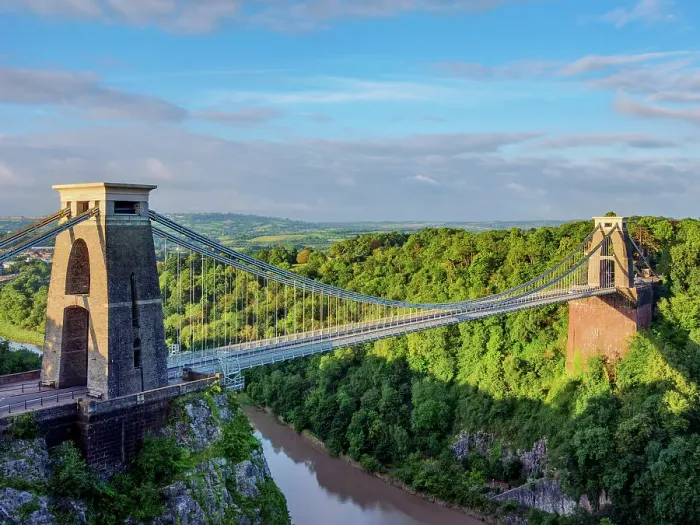 Framed Print : Clifton Suspension Bridge at sunrise, Bristol, England, United Kingdom Framed Print : Clifton Suspension Bridge at sunrise, Bristol, England, United Kingdom