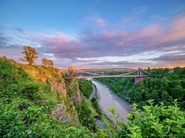 Framed Print : Clifton Suspension Bridge at sunset, Bristol, England, United Kingdom Framed Print : Clifton Suspension Bridge at sunset, Bristol, England, United Kingdom