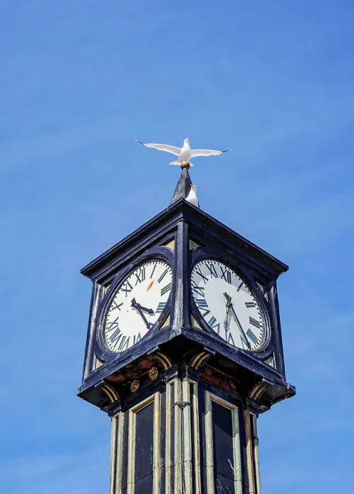 Framed Print : Clock Tower, detailed view, Brighton Palace Pier, City of Brighton and Hove, East Sussex, England, United Kingdom Framed Print : Clock Tower, detailed view, Brighton Palace Pier, City of Brighton and Hove, East Sussex, England, United Kingdom