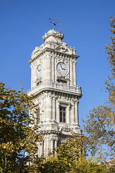 Clock tower, Dolmabahce Palace, Besiktas, Istanbul, Turkey