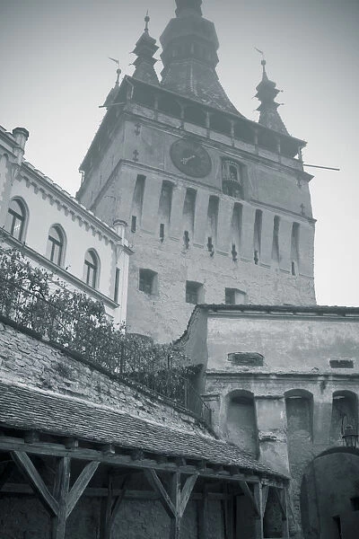 Clock Tower & Medieval Old Town, Sighisoara, Transylvania, Romania