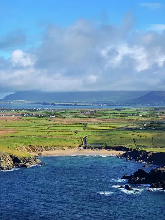 Framed Print : Clogher Strand Beach, elevated view, Dingle Peninsula, County Kerry, Ireland Framed Print : Clogher Strand Beach, elevated view, Dingle Peninsula, County Kerry, Ireland