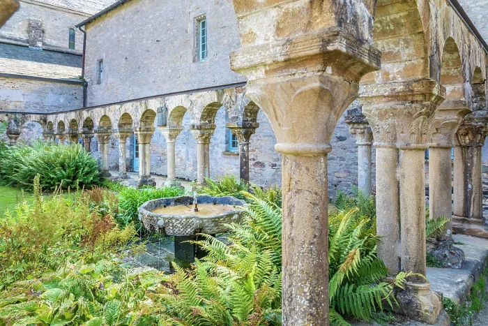 Framed Print : Cloister of the Abbaye de Daoulas in Daoulas, Finistere, Brittany, France Framed Print : Cloister of the Abbaye de Daoulas in Daoulas, Finistere, Brittany, France