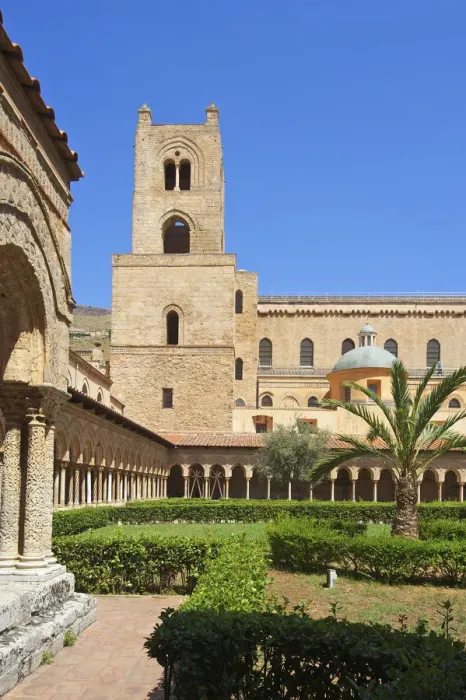 Framed Print : Cloister, Cathedral of Monreale, Sicily, Italy