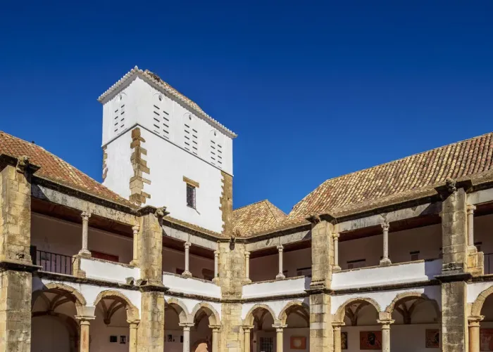 Framed Print : Cloister of Monastery of Nossa Senhora da Assuncao, Faro, Algarve, Portugal Framed Print : Cloister of Monastery of Nossa Senhora da Assuncao, Faro, Algarve, Portugal