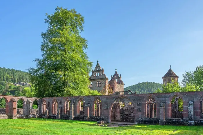 Framed Print : Cloister ruin Hirsau near Calw, Northern Black Forest, Baden-Wurttemberg, Germany