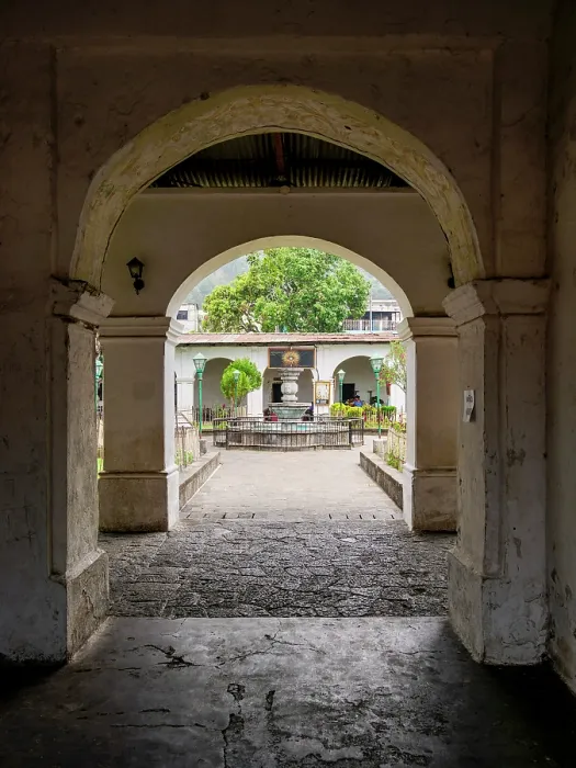 Framed Print : Cloister at Saint James the Apostle Church, Santiago Atitlan, Solola Department, Guatemala Framed Print : Cloister at Saint James the Apostle Church, Santiago Atitlan, Solola Department, Guatemala
