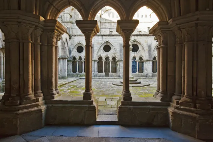 Framed Print : Cloisters of the Cathedral dating back to the 12th century. Oporto, Portugal Framed Print : Cloisters of the Cathedral dating back to the 12th century. Oporto, Portugal
