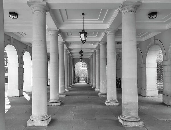 Cloisters in the Inner Temple, London, England