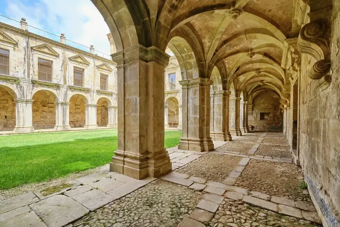 Framed Print : Cloisters of the Monastery of Santa Maria of Salzedas. 18th century cloisters. Salzedas, Tarouca. Portugal Framed Print : Cloisters of the Monastery of Santa Maria of Salzedas. 18th century cloisters. Salzedas, Tarouca. Portugal