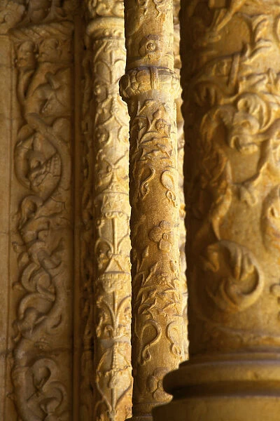 Detail of the Cloisters, Mosteiro dos Jeronimos, Belem, Lisbon, Portugal, Juan de