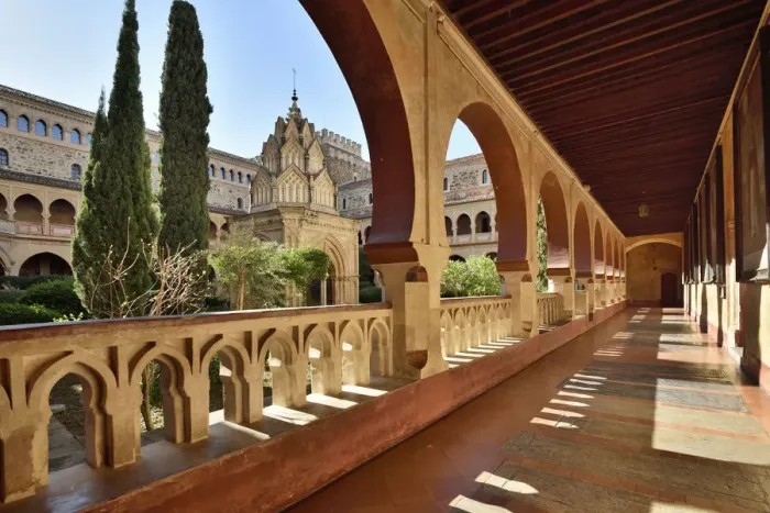 Framed Print : Cloisters of the Real Monasterio de Nuestra Senora de Guadalupe (Royal Monastery of Framed Print : Cloisters of the Real Monasterio de Nuestra Senora de Guadalupe (Royal Monastery of