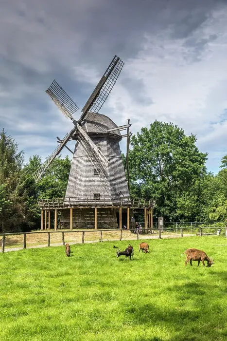 Framed Print : Cloppenburg Museum Village: Cap windmill from Bokel near Cappeln (Cloppenburg district), built in 1764, Emsland, Lower Saxony, Germany Framed Print : Cloppenburg Museum Village: Cap windmill from Bokel near Cappeln (Cloppenburg district), built in 1764, Emsland, Lower Saxony, Germany