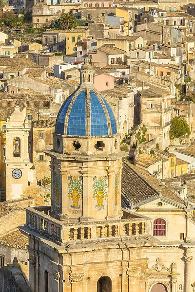 Close up of the dome of Santa Maria dell Itria church
