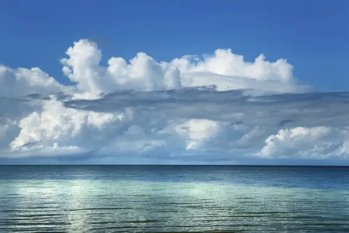 Framed Print : Cloud impression at ocean - Seychelles, Praslin, Grande Anse - Indian Ocean Framed Print : Cloud impression at ocean - Seychelles, Praslin, Grande Anse - Indian Ocean