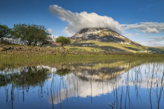Framed Print : Cloud over Mount Errigal, Dunlewey Lough, County Donegal, Ireland Framed Print : Cloud over Mount Errigal, Dunlewey Lough, County Donegal, Ireland